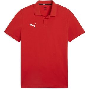 PUMA teamGOAL Casuals Polo Heren sportshirt - Puma Red-Puma White