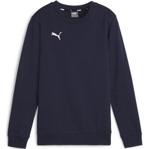 PUMA teamGOAL Casuals Crew Neck Sweat Jr Jongens sporttrui - PUMA Navy-PUMA White