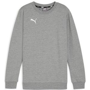 PUMA teamGOAL Casuals Crew Neck Sweat Jr Jongens Sporttrui - Medium Gray Heather-Puma White