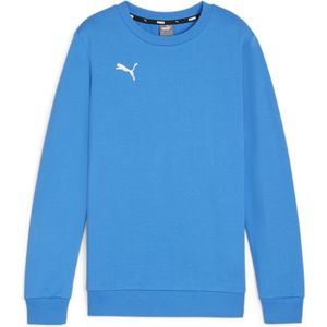 PUMA - Sweater - Ronde Hals - Blauw - Katoen - Geborduurd Logo