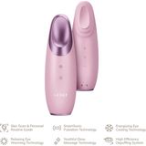 Geske Cool &amp  Warm 6in1 Augenmassagegerät mit Applikation (rosa)