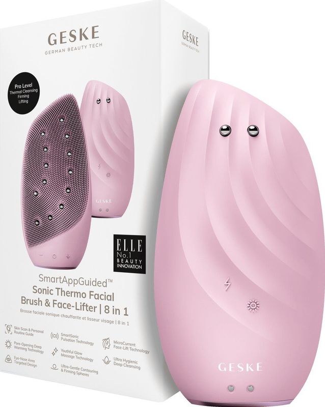 SmartAppGuided - Sonische Gezichtsreiniger - 8 in 1 - MicroCurrent Technologie