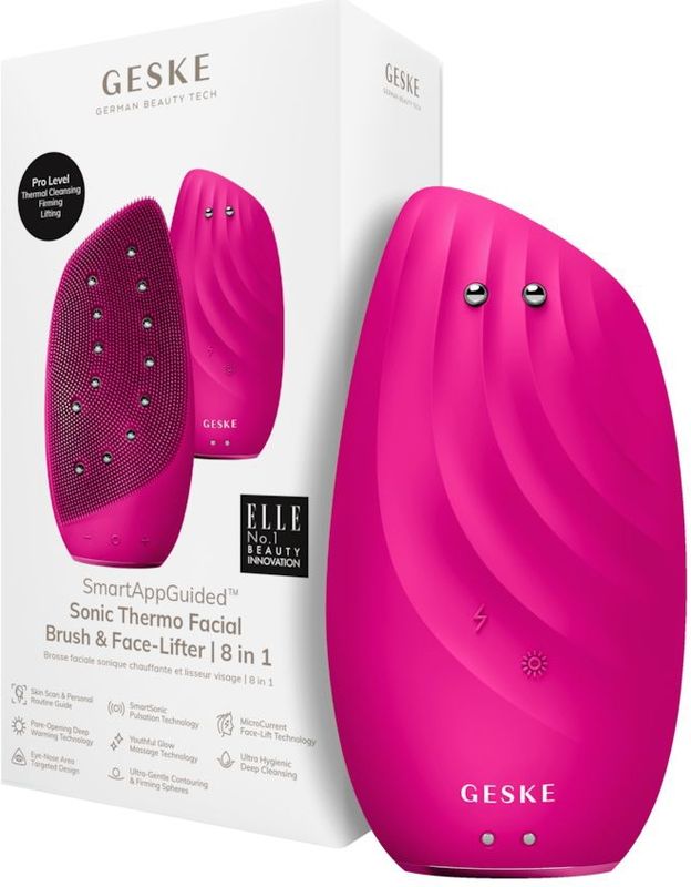 SmartAppGuided™ Gezichtsreinigers - Sonische Thermische Borstel - 8 in 1 - MicroCurrent Technologie