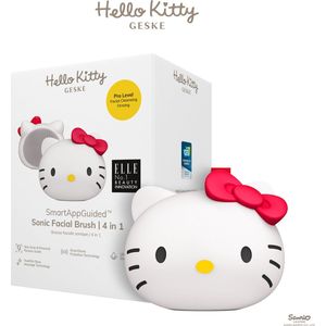SmartAppGuided™ Gezichtsborstel - Hello Kitty - 4 in 1 - Huidverstevigend - Dieptereinigend