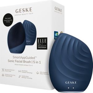 Geske - Sonic Facial Brush - Gezichtsreinigers - Midnight - 5 in 1 met SmartAppGuided™ Technologie