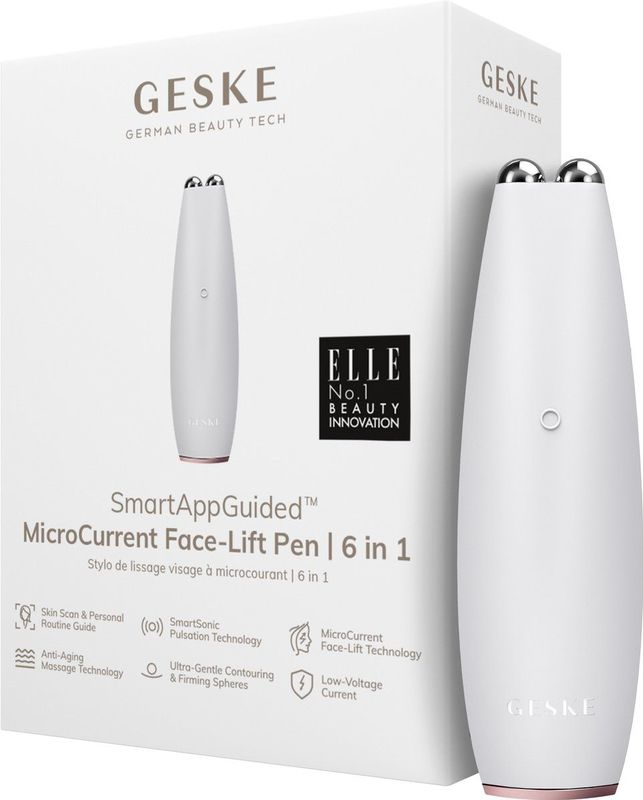 GESKE - SmartAppGuided™ MicroCurrent Face-Lift Pen - Huidverzorging - Antiveroudering - 6 in 1