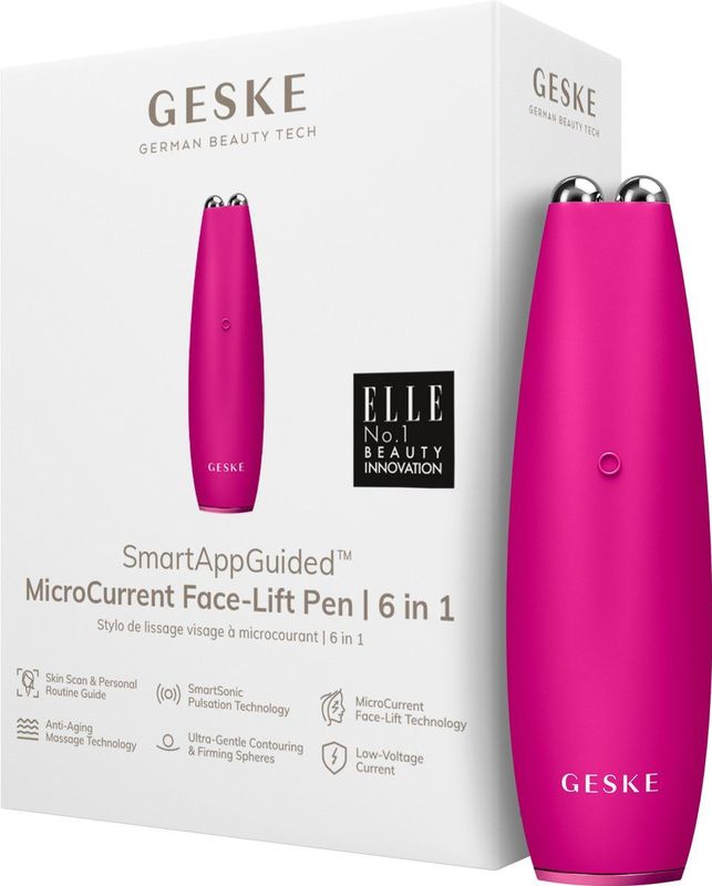 GESKE - SmartAppGuided™ MicroCurrent Face-Lift Pen - 6 in 1 - Huidverzorging - Anti-aging