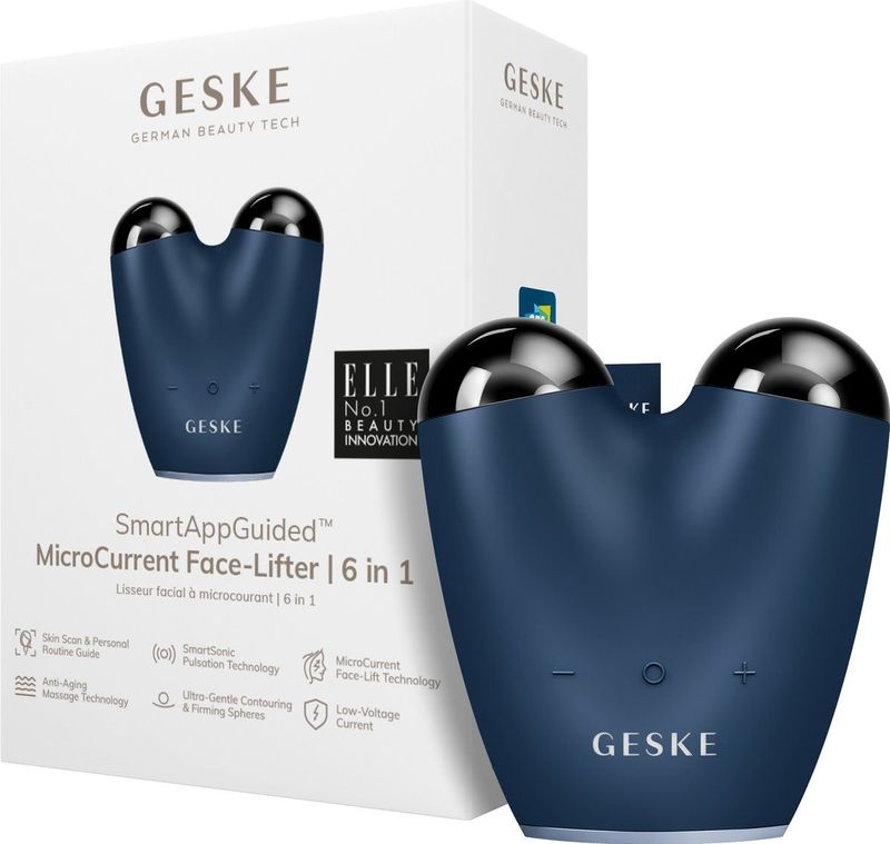 GESKE - SmartAppGuided MicroCurrent Face Lifter - 6 op 1 - Anti-aging apparaat