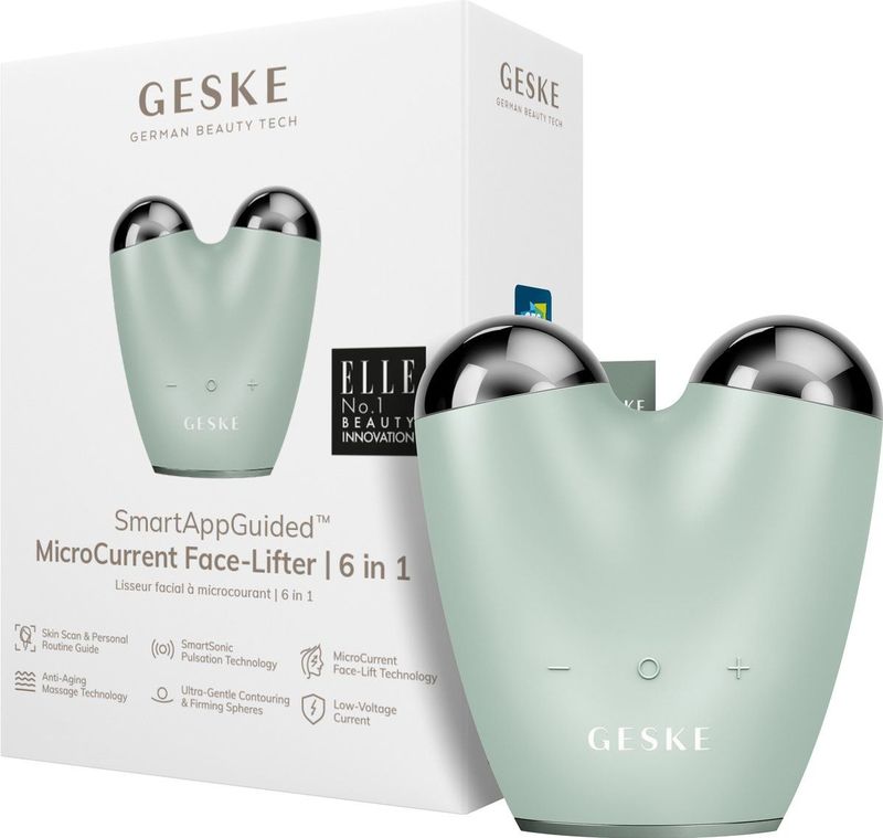 GESKE - SmartAppGuided MicroCurrent Face Lifter - 6 op 1 - Huidverzorging - Anti-aging apparaat