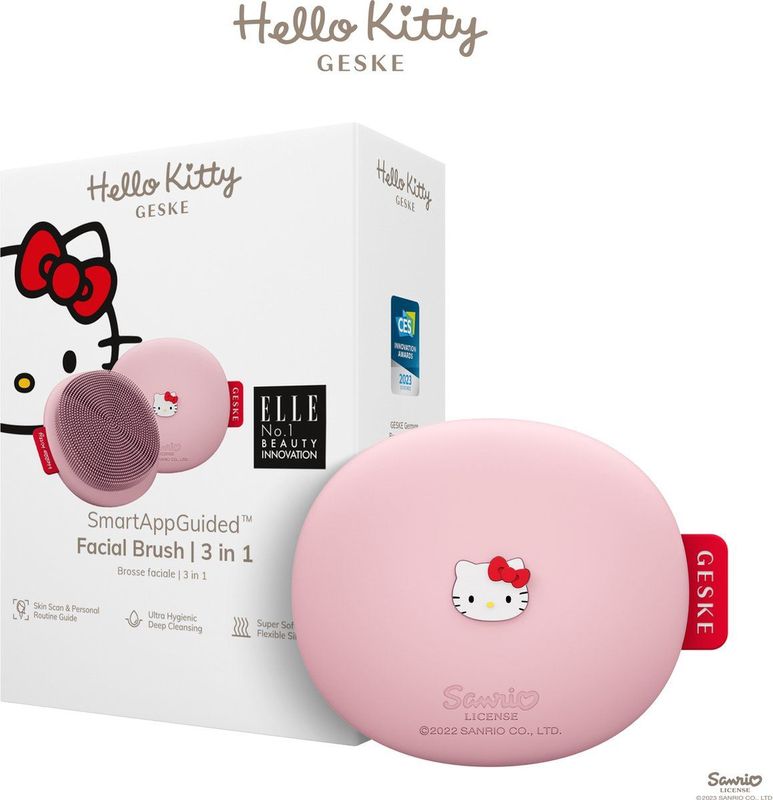 GESKE x Hello Kitty SmartAppGuided Facial Brush - 3-in-1 - Siliconen