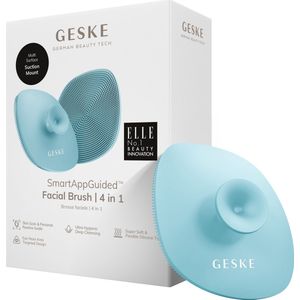 GESKE | SmartAppGuided™ Facial Brush 4 in 1 | Gezichtsreinigingsborstel met handvat | Zachte siliconen borstel | Professionele gezichtsreiniging | Gezichtsreinigingsapparaat | Huidreiniging