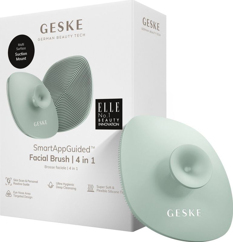 GESKE SmartAppGuided Facial Brush 4 in 1 - Zachte Siliconen Borstel