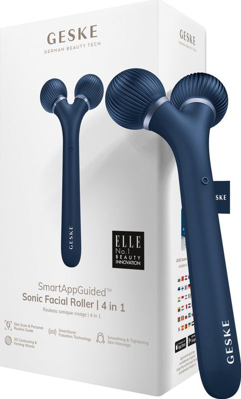 SmartAppGuided - Sonische Gezichtsroller - 4 in 1 - Huidmassage - Versteviging