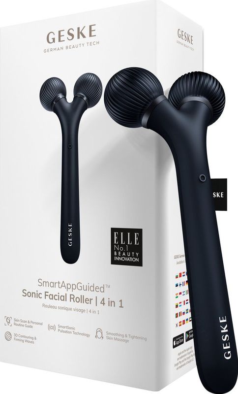 SmartAppGuided™ Sonische Gezichtsroller - 4 in 1 - Versteviging - Voor Alle Huidtypes