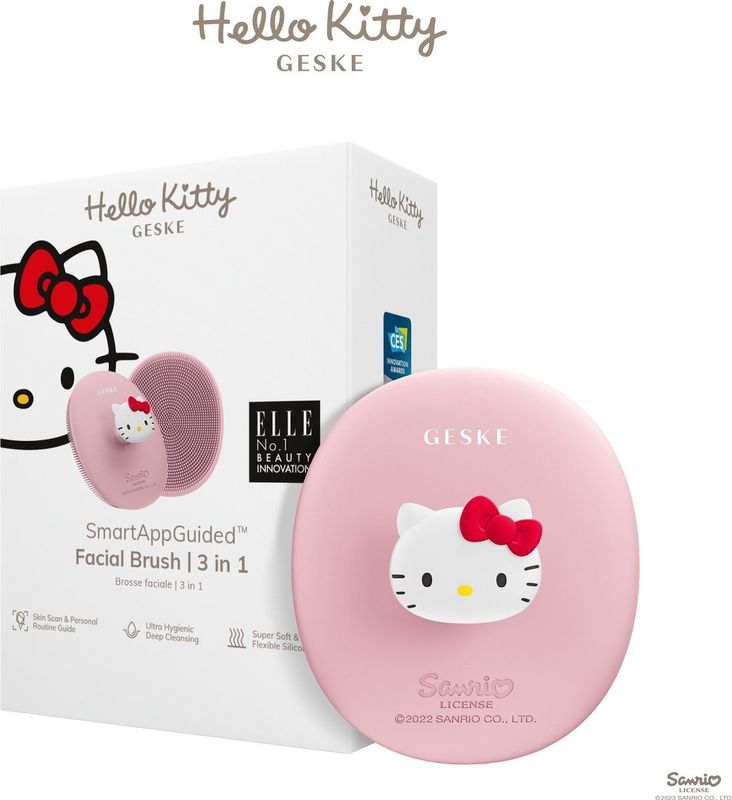 GESKE Hello Kitty Gezichtsborstel - 3 in 1 - Siliconen
