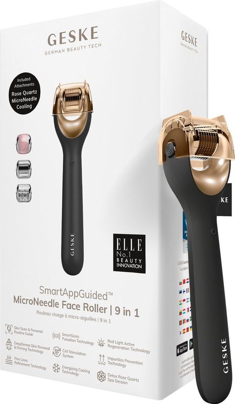 SmartAppGuided™ MicroNeedle Gezichtsroller - 9 in 1 - Rozenkwarts