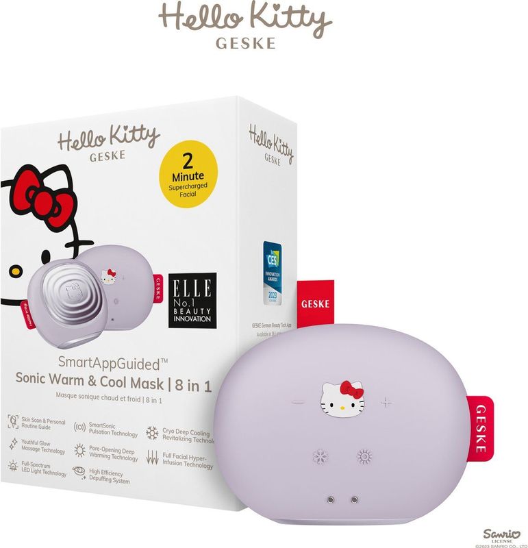 Hello Kitty - SmartAppGuided™ - Sonisch Verwarmend en Verkoelend Gezichtsmasker - 8 in 1 - Ergonomisch Ontwerp