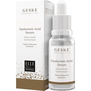 GESKE | Serum hyaluronzuur | Droge huid | Gezichtsverzorging hyaluronzuur met drievoudige structuur | Anti-aging | Vegan formule | Zonder dierproeven | Aanvulling op GESKE SmartAppGuided™-apparaten