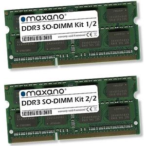 Maxano 16GB Kit 2X 8GB RAM compatibel met Synology DiskStation DS418play (PC3-12800 SO-DIMM geheugen)