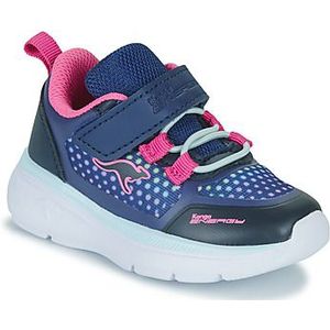 KangaROOS K-iq Swatch Ev Sneakers voor meisjes, Dk Navy Daisy Pink, 21 EU