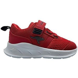 KangaROOS K-ir Fast Ev Sneakers voor kinderen, uniseks, Fiery Red Jet Black, 21 EU