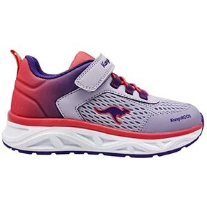 KangaROOS K-OK Swirl EV Sneaker, Misty Lilac/neon roze, 33 EU, Misty Lilac Neon Roze, 33 EU