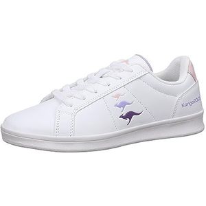 KangaROOS K-Ten Kangu Sneakers voor dames, wit/Frost roze, 37 EU, White Frost Pink, 37 EU