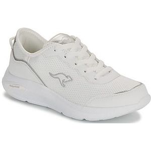 KangaROOS K-WN Vision Sneakers voor dames, wit/zilver, 39 EU, Wit-zilver., 39 EU