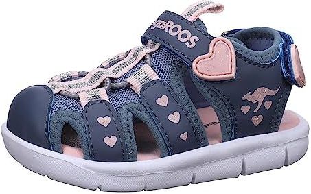 KangaROOS - K-mini - Kindersandalen - Grijs Frosted Pink - Sneldrogend