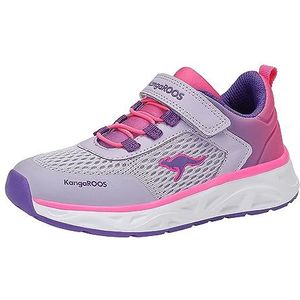 KangaROOS K-OK Swirl EV Sneakers voor dames, Misty Lilac/neon roze, 38 EU, Misty Lilac Neon Roze, 38 EU