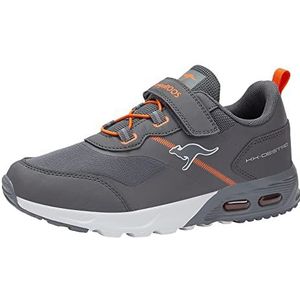 KangaROOS KX-Destro EV Sneakers, Steel Grey/Flame, EU 25, Steel Grey Flame, 25 EU