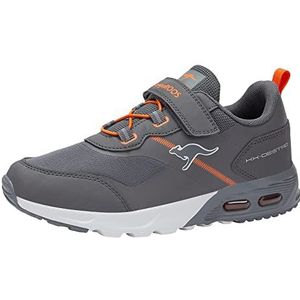 KangaROOS KX-Destro EV Sneaker, Steel Grey/Flame, 26 EU, Steel Grey Flame, 26 EU