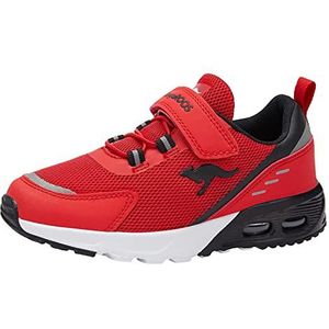 KangaROOS KX-Arg EV Sneaker, Fiery Red/Jet Black, 31 EU, Fiery Red Jet Black, 31 EU