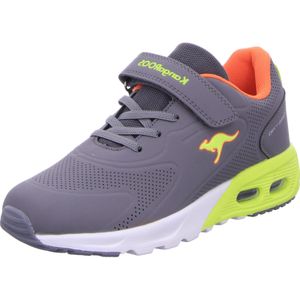 KangaROOS Unisex KX-Giga EV sneakers, Steel Grey/Lime, 35 EU, Steel Grey Lime, 35 EU