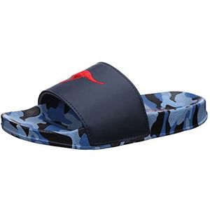 KangaROOS K-Slide Multi, jongens, marineblauw, camouflage, 31 EU