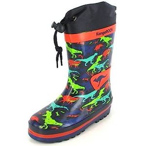 KangaROOS Jongens K-summerrain rubberlaarzen, Dk Navy Dino Multi, 31 EU