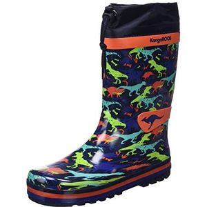 KangaROOS K-summerrain rubberlaarzen voor heren, Dk Navy Dino Multi, 35 EU