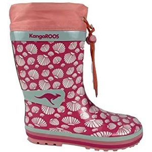 KangaROOS meisjes k-summerrain rubberlaarzen, Daisy Pink Shell, 33 EU