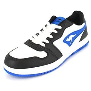 KangaROOS Unisex K-Watch Board Sneaker, Jet Black/Classic Blue, 36 EU, Jet Black Classic Blauw, 36 EU