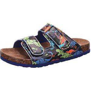 KangaROOS K-Korki Slides voor heren, donkerblauw dino multi, 38 EU