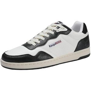 KangaROOS K-slam One Sneakers, uniseks, wit jet zwart, 37 EU, Wit (Jet Black)