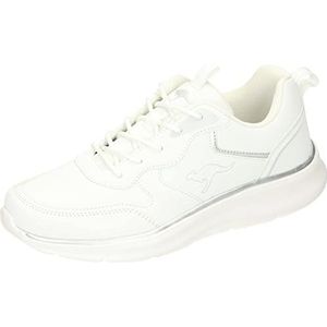 KangaROOS Dames Kj-Easy Sneakers, Wit-zilver., 36 EU