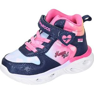 KangaROOS K-sl Glim Ev sneakers voor dames, Dk Navy Daisy Pink, 35 EU