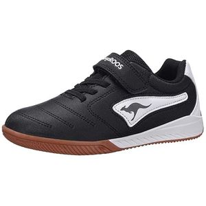 KangaROOS Uniseks K5-drib Ev sneakers voor kinderen, Jet Black White, 27 EU
