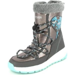 KangaROOS K-pe Snooze RTX Sneeuwlaarzen voor meisjes, staal, grijs, mint, 33 EU