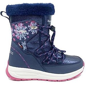 KangaROOS K-PE Snooze RTX Sneeuwlaarzen voor dames, Dark Navy Daisy Pink, 39 EU