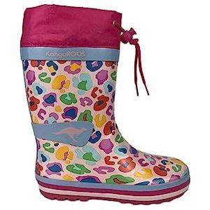 KangaROOS K-summerrain regenlaarzen voor meisjes, Daisy Pink Leo