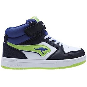 KangaROOS K-CP Hogan EV Sneakers, uniseks, donkerblauw/limoen, 39 EU, Dk Navy Lime, 39 EU