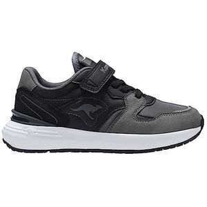 KangaROOS K-sneak Base Ev Sneakers, uniseks, kinderen, Jet Black Steel Grey