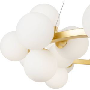 Maytoni Dallas hanglamp 25-lichts, rond, goud